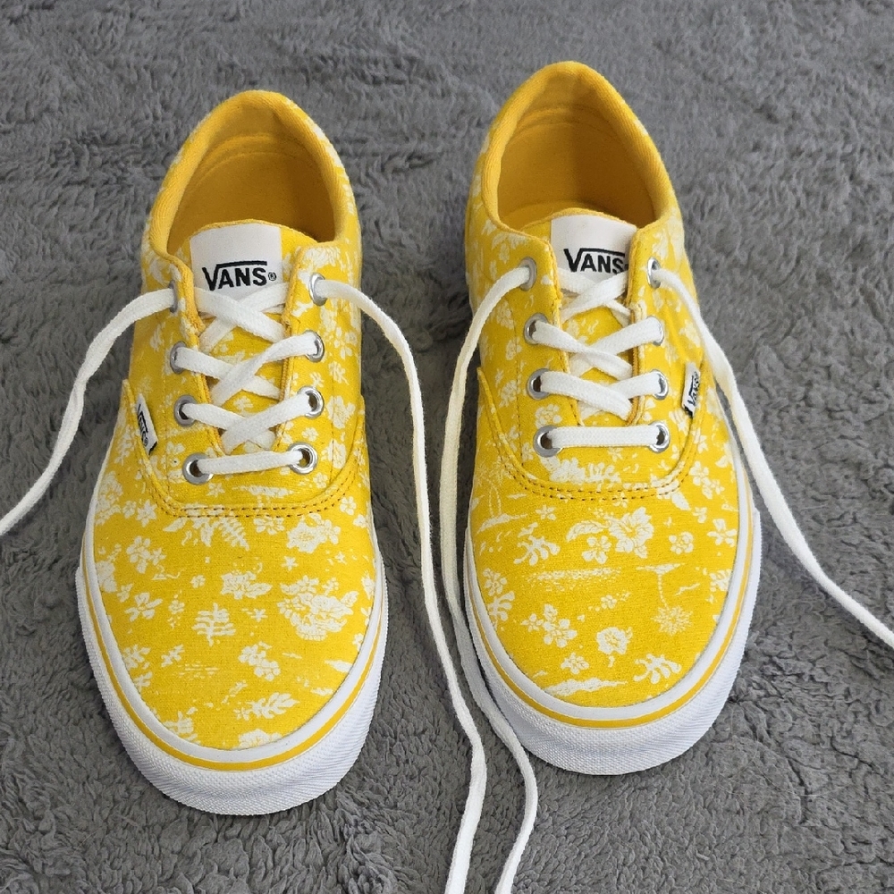Vans Sunflower Yellow Floral Shoes
